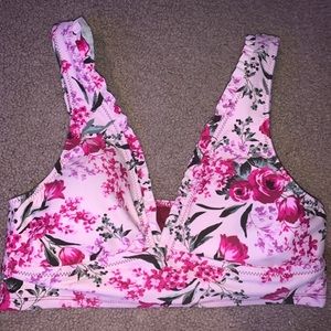 Mossimo (Target) Pink Floral Bikini Top